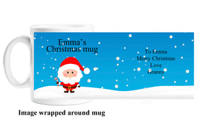 Personalised Christmas Santa Mug